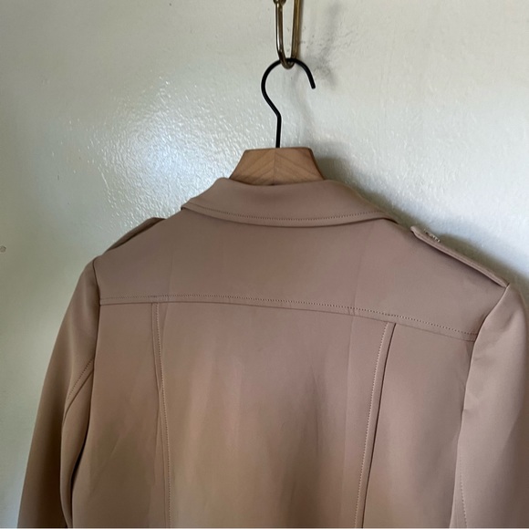 Lulus | Living On the Edge Taupe Moto Jacket - Picture 6 of 6